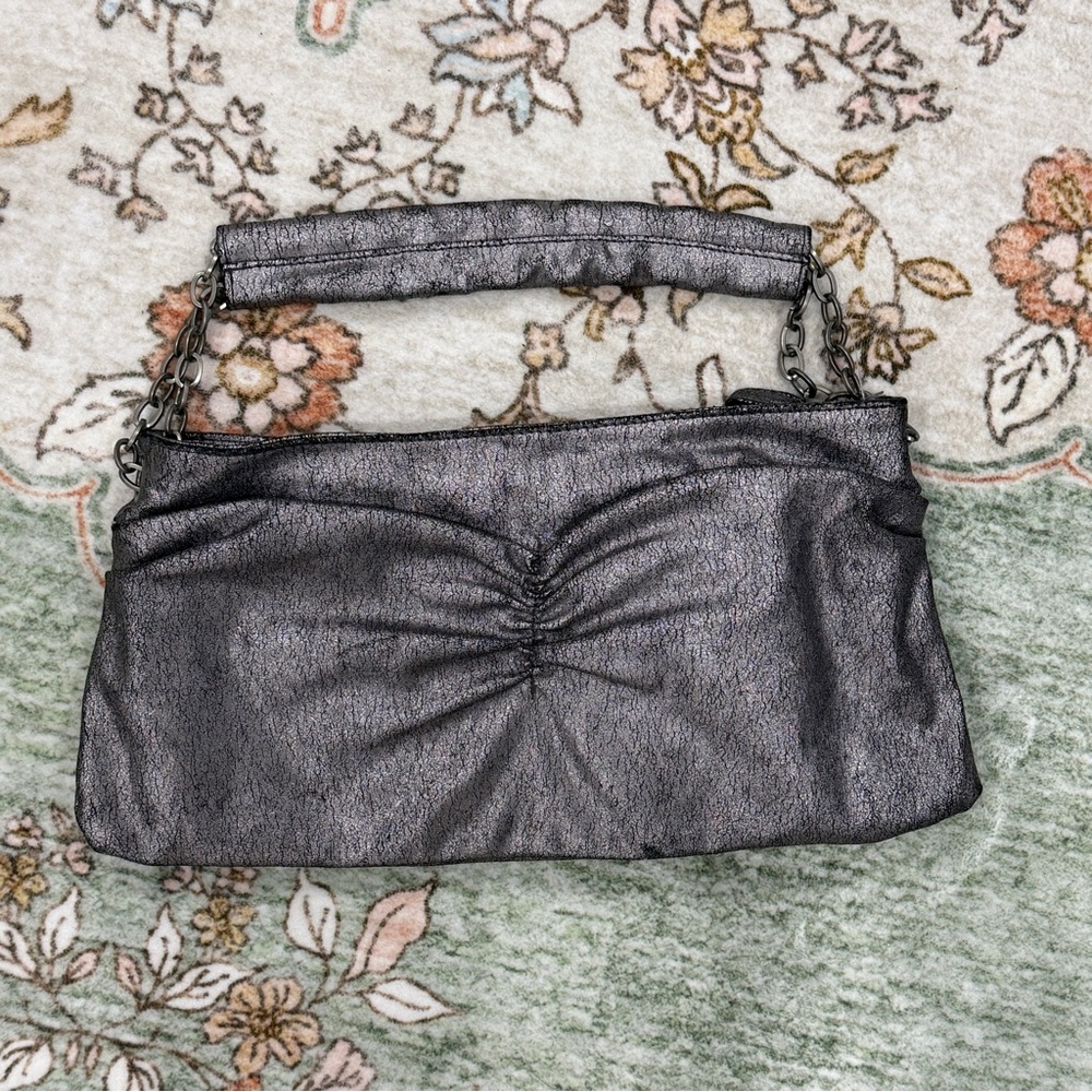 Elegant Gunmetal Handbag